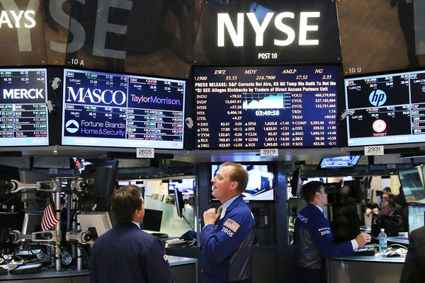 US stock market surges to record highs