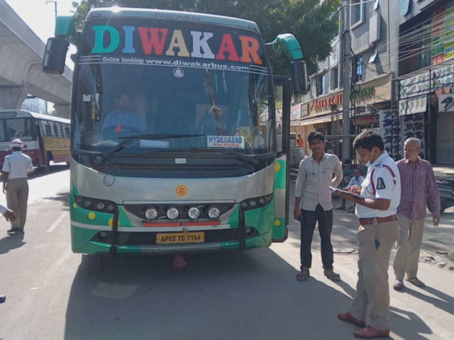23 Diwakar Travels Bus Seized