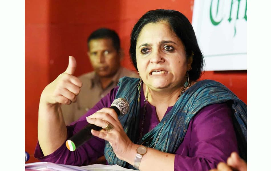 Teesta Setalvad urges people to join CJP to fight against injustices