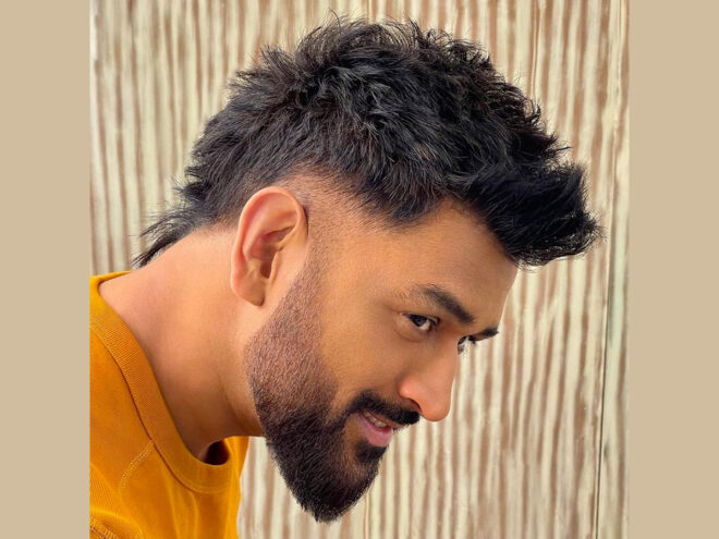 MS Dhoni catches fans by surprise with fauxhawk hairstyle