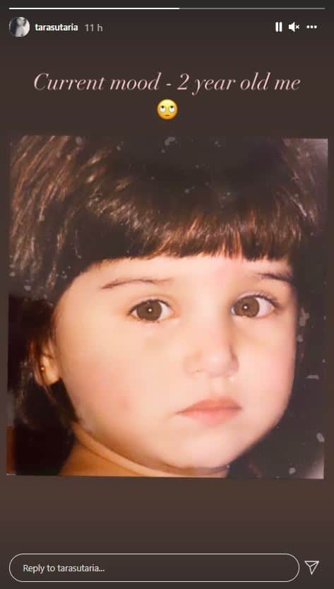 Tara Sutaria channels Sunday mood with adorable childhood picture - The ...