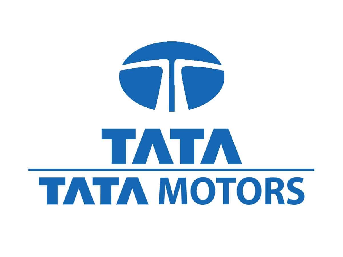 The logo of Indian carmaker Tata Motors is seen on a Nano model... News  Photo - Getty Images