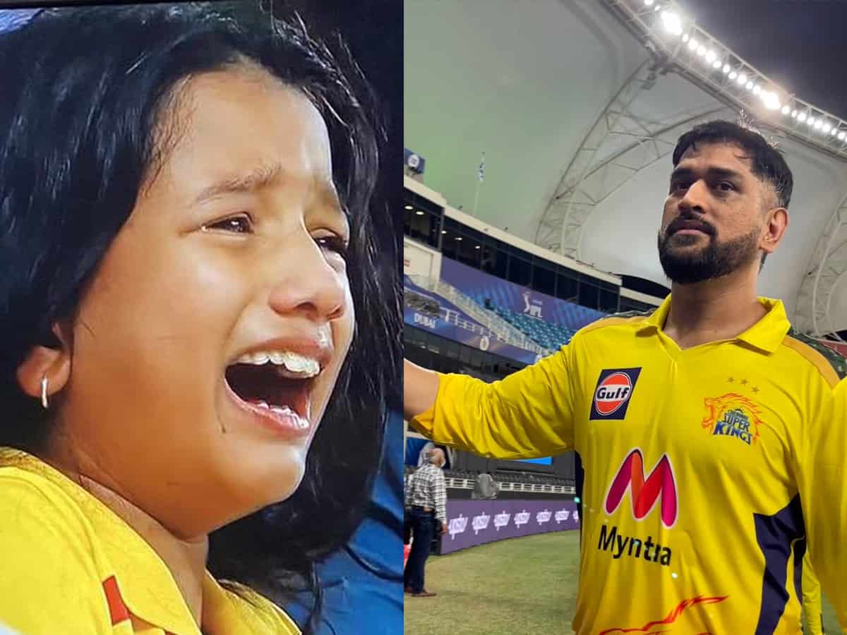 MS Dhoni Gifts Match Ball to Two Young Fans After First Qualifier