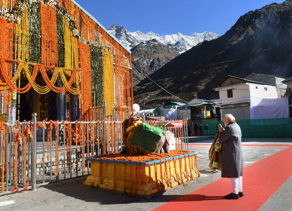 In Pics: Prime Minister Narendra Modi in Kedarnath
