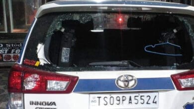 Prophet remarks: Protestors in old city damage police car