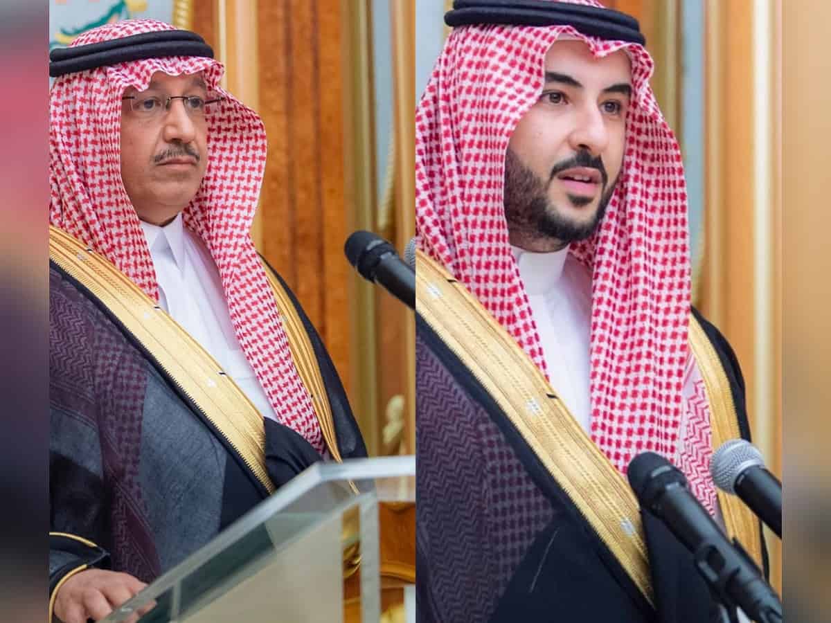 Newly appointed Saudi defense and education ministers take oath