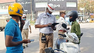 Hyderabad traffic police challan