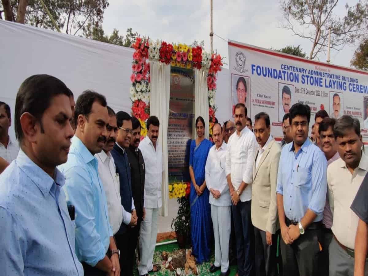 Hyderabad: Foundation for new administrative block worth Rs 33 cr laid at OU
