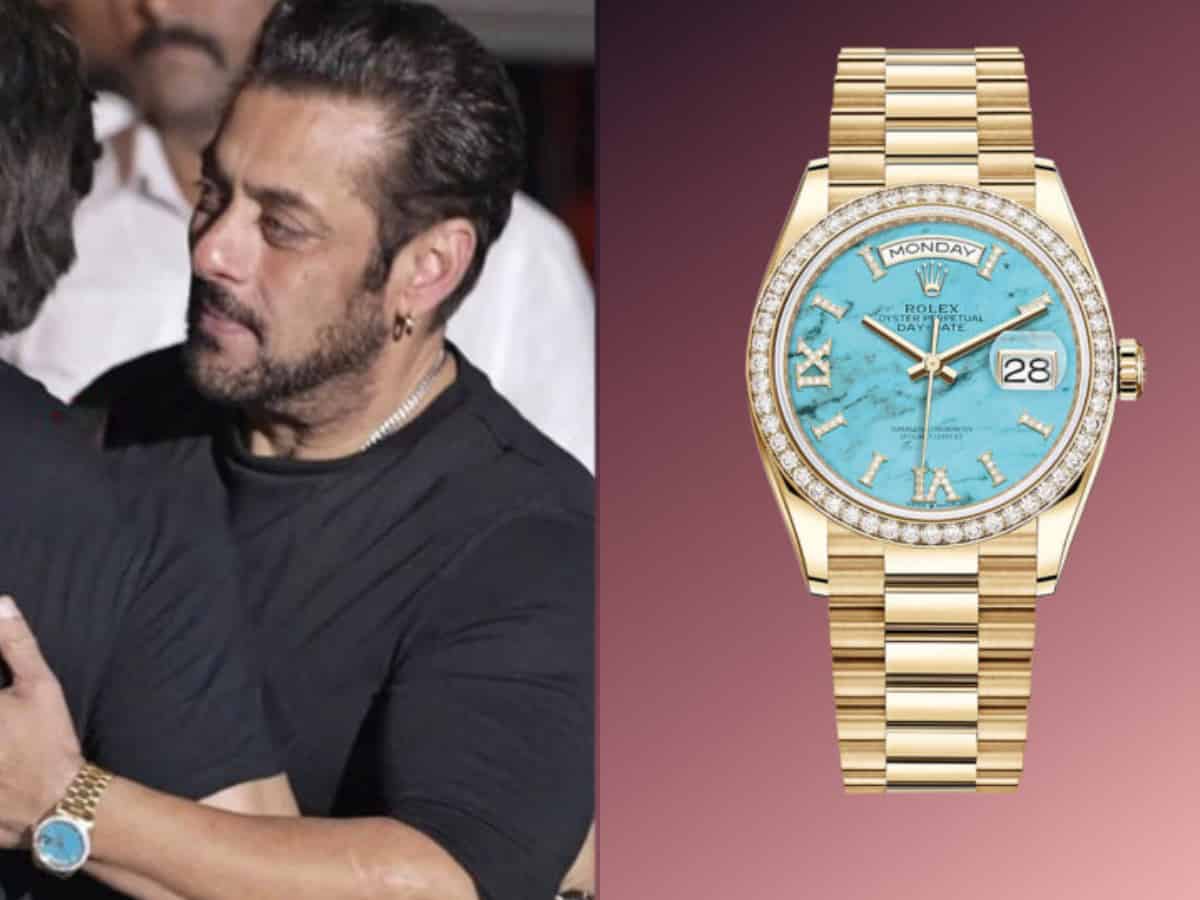 probabilidad Queja con las manos en la masa Salman Khan sports gold, diamonds watch worth Rs…
