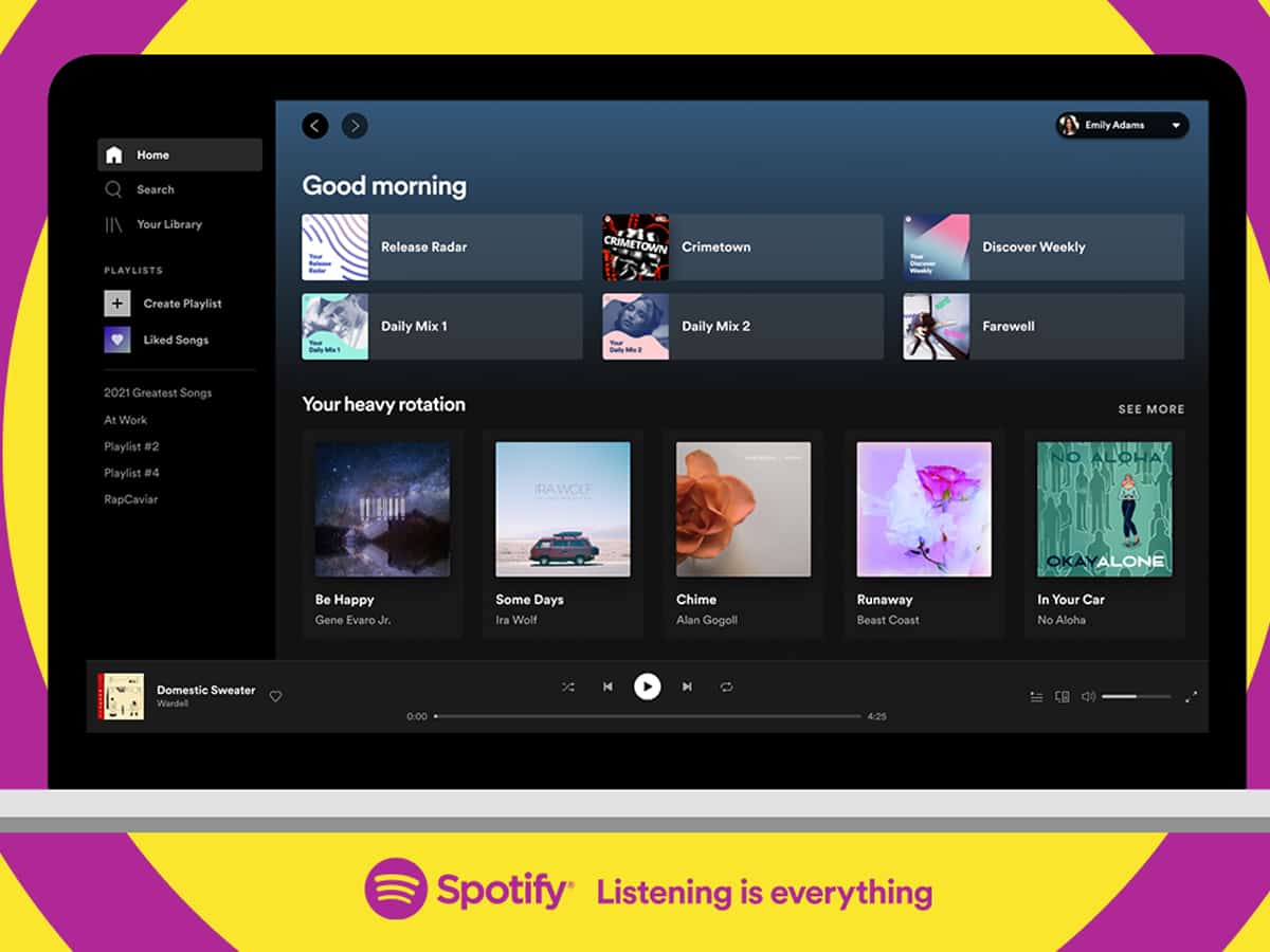 Spotify Update Is Now Playing