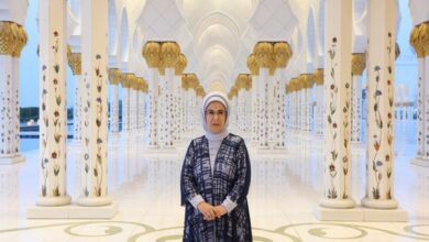 Turkish first lady visits Sheikh Zayed Grand Mosque