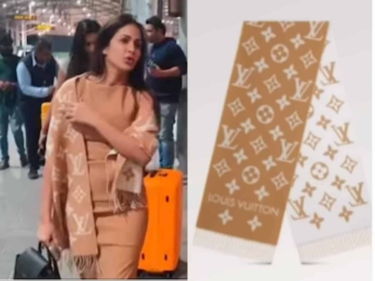 Bride-to-be Lavanya Tripathi styles her airport look with an EXPENSIVE Louis  Vuitton scarf; Guess the price