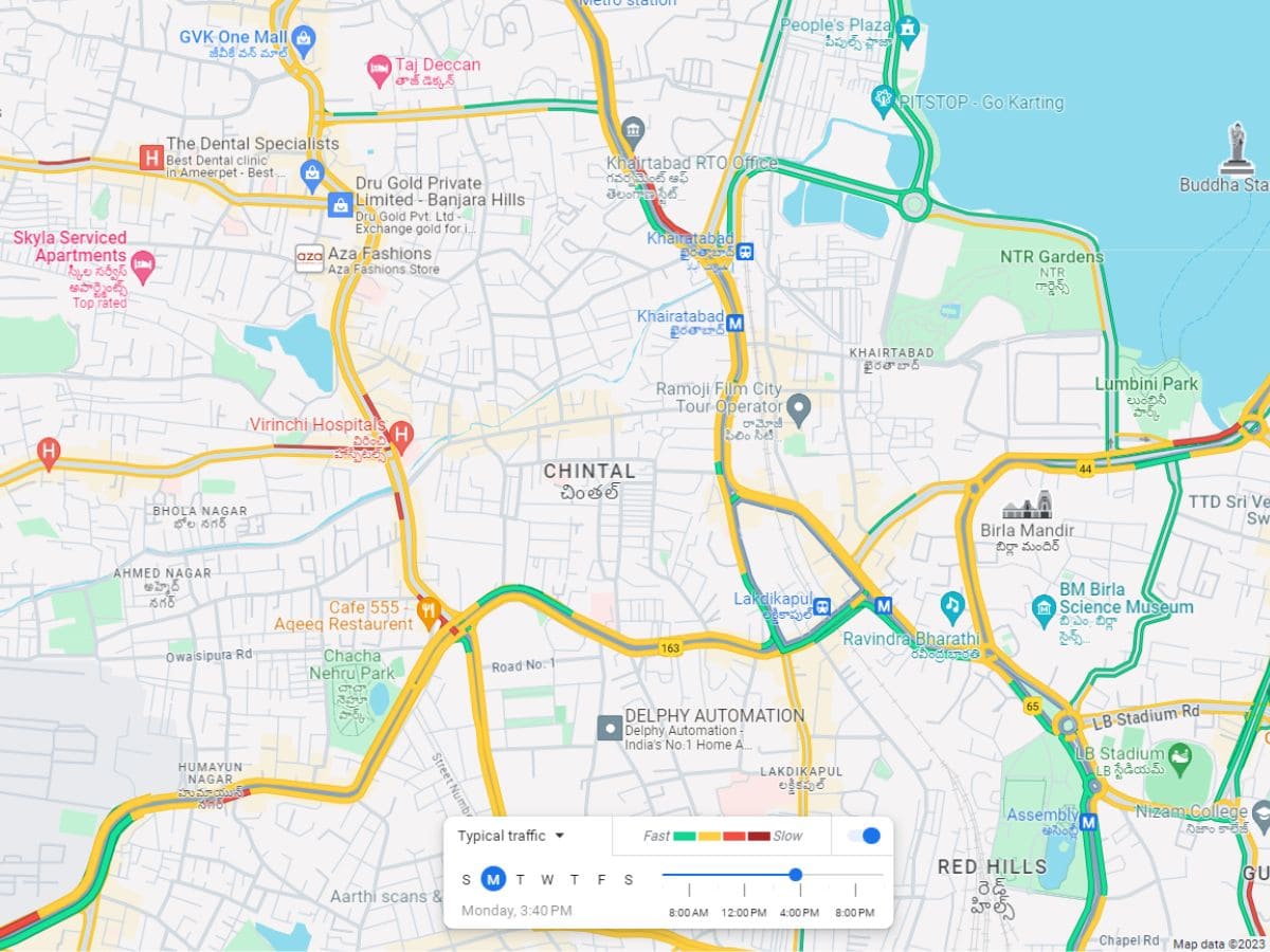 Traffic gridlock at Lakdikapul, surrounding areas over past 2 days