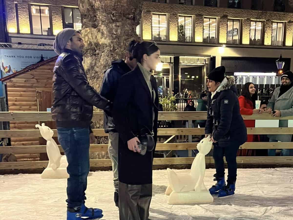 Ananya Panday, Aditya Roy Kapur's picture of ice skating in UK goes viral