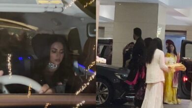 Rakul Preet Singh arrives all dolled-up at Jackky Bhagnani's house for pre-wedding festivities