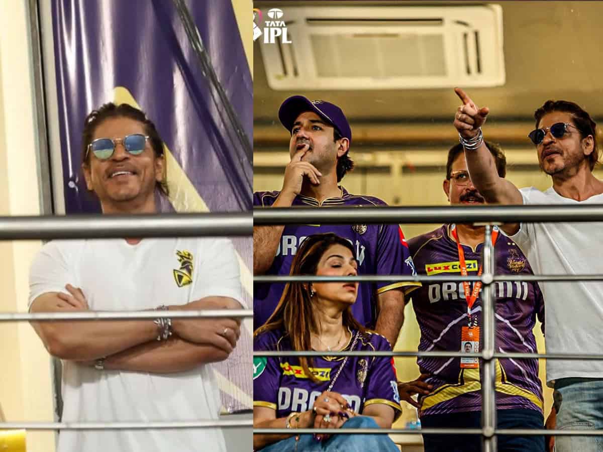 Shah Rukh Khan roots for KKR with his 'Pathaan' director during RR clash