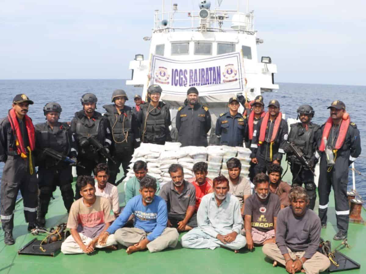 ICG apprehends Pakistani boat with huge consignment of narcotics