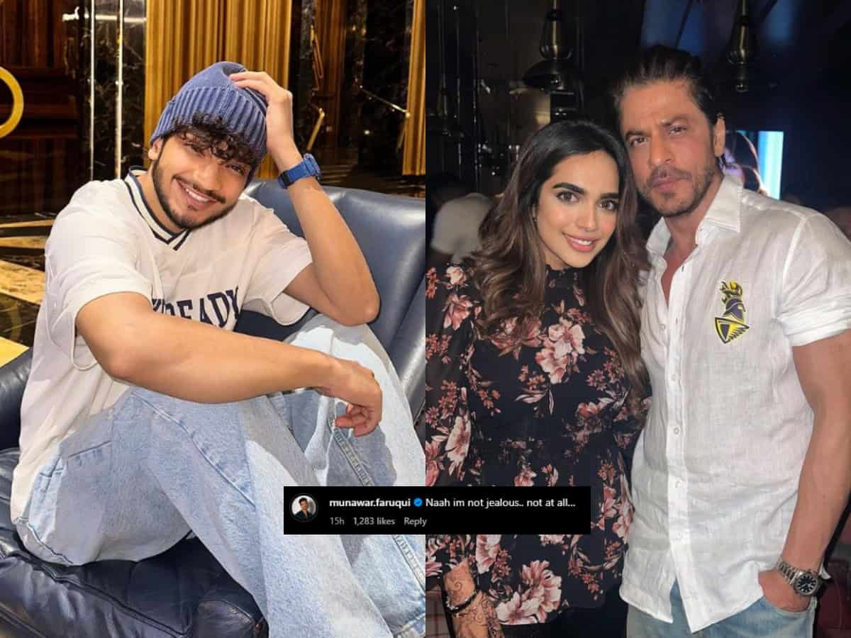 Munawar Faruqui's rumoured girlfriend's pic with SRK goes viral