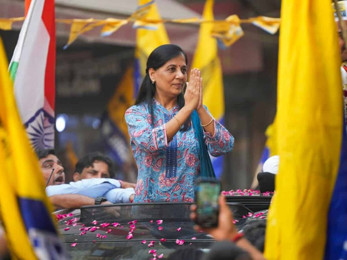 ‘CM jailed before polls to stifle his voice’: Sunita Kejriwal calls for vote against ‘dictatorship’