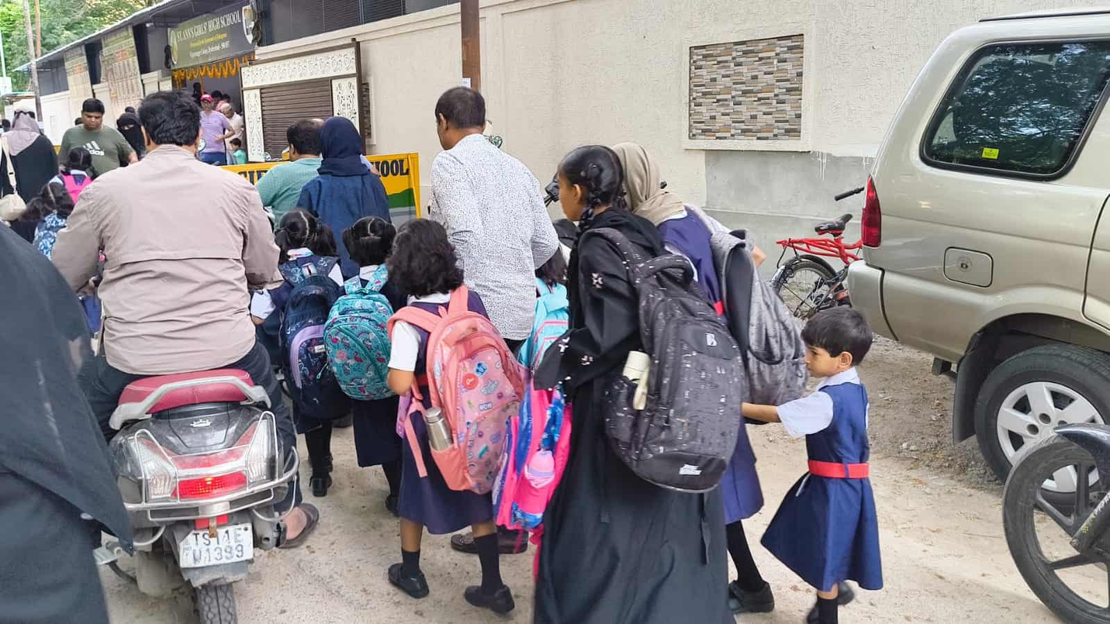 Photos: Schools in Hyderabad reopen today as summer holidays end