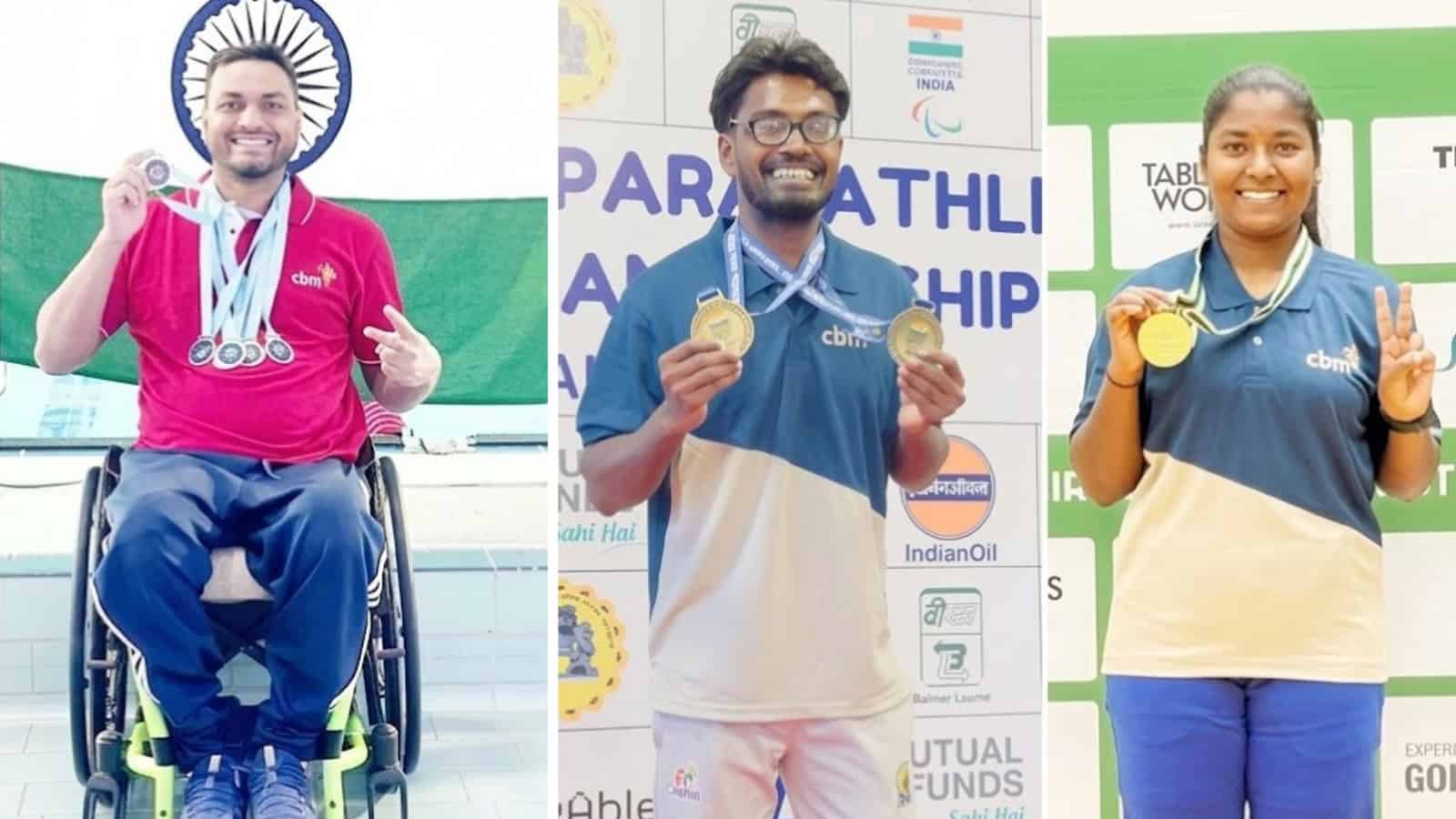 Three Indian para athletes selected for Asian Para Games 2026