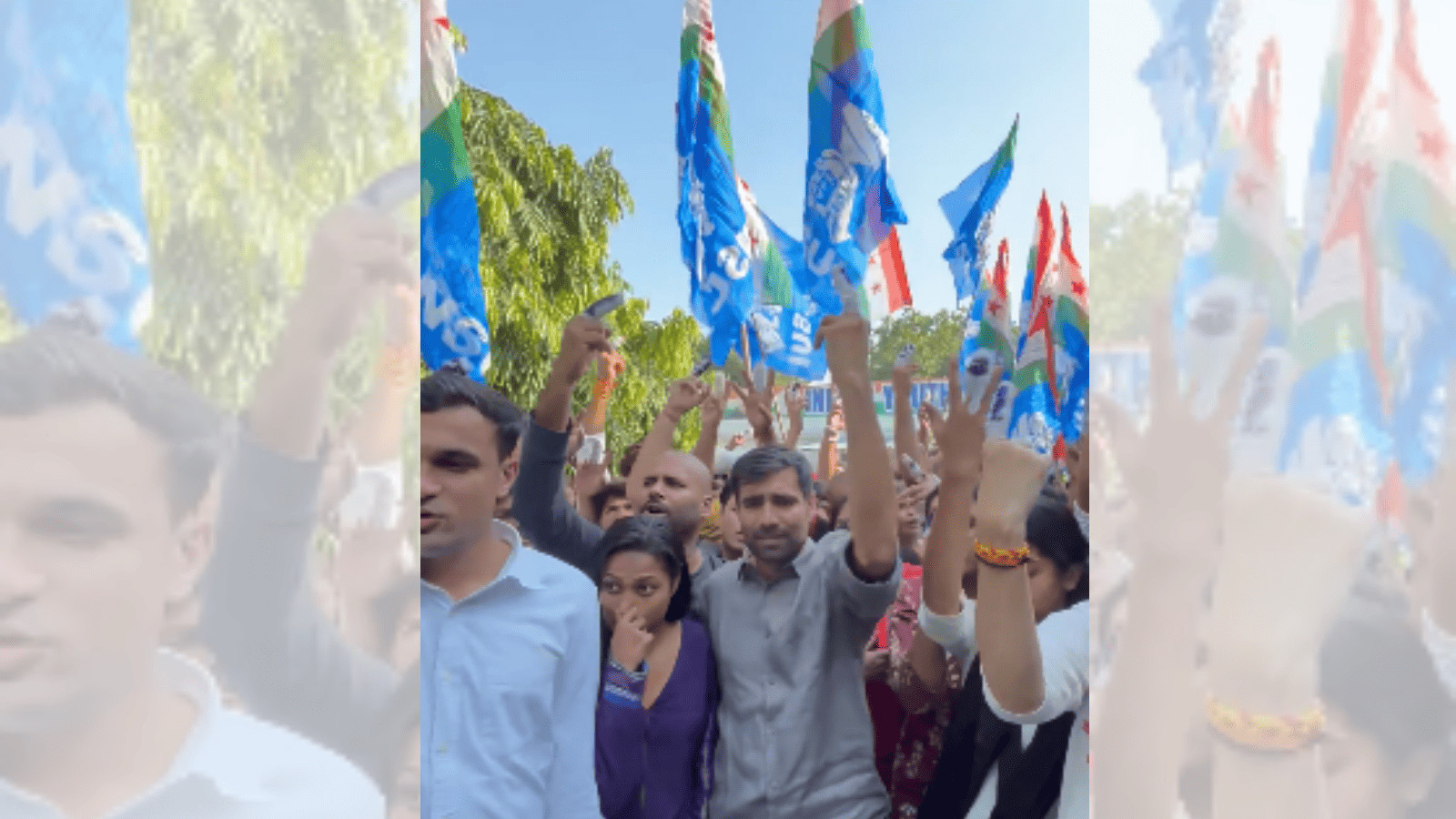 NSUI holds Hallabol March in Delhi seeking CEC’s resignation