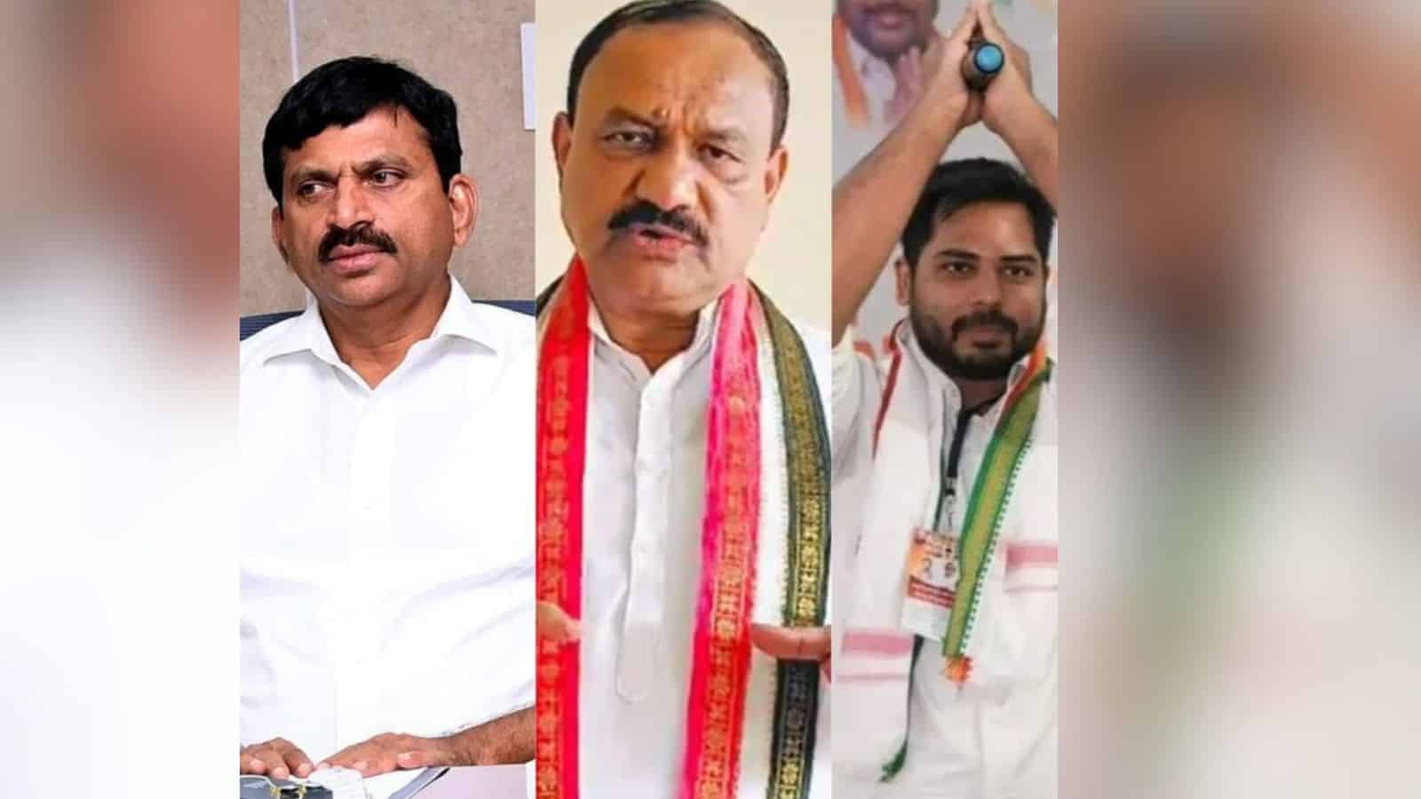 Ponguleti Srinivas Reddy, Mahesh Kumar Goud and Gaddam Vamsi Krishna