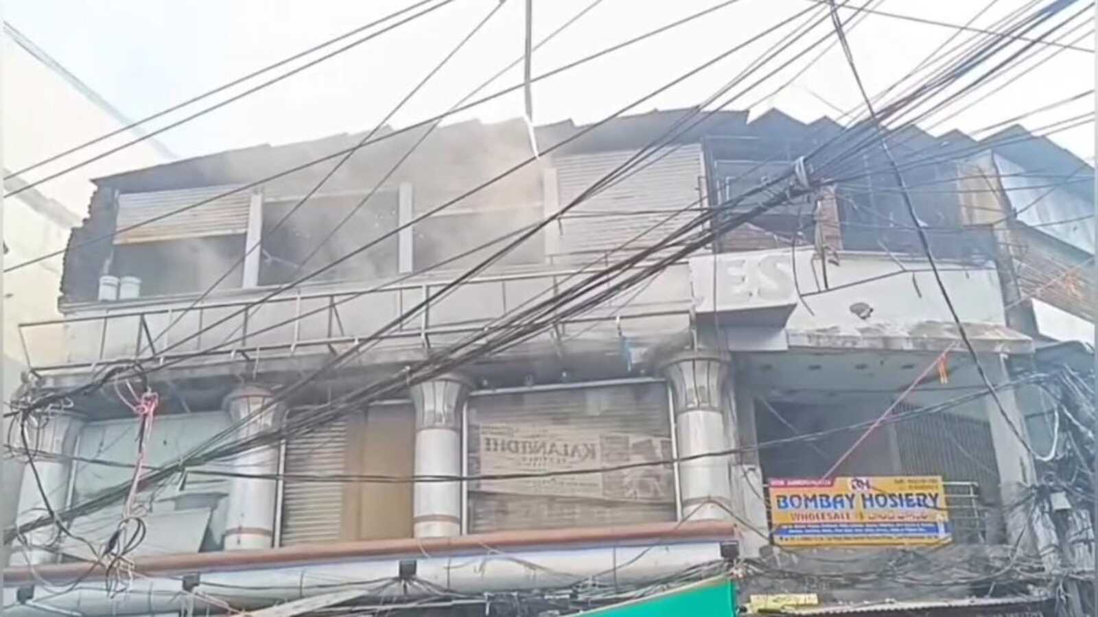 Major fire breaks out at hosiery store near Madina in Hyderabad